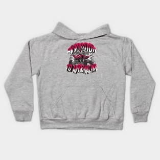 Quadricycle Thrill: Addicted to Adrenaline! Kids Hoodie